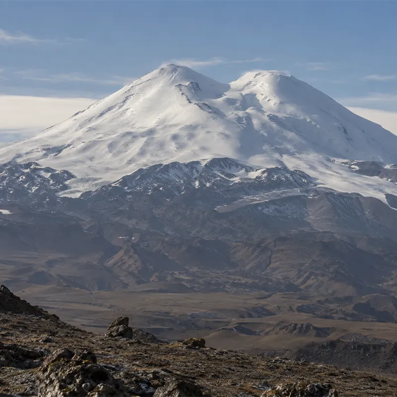 Mount Elbrus in the Caucasus Mountains