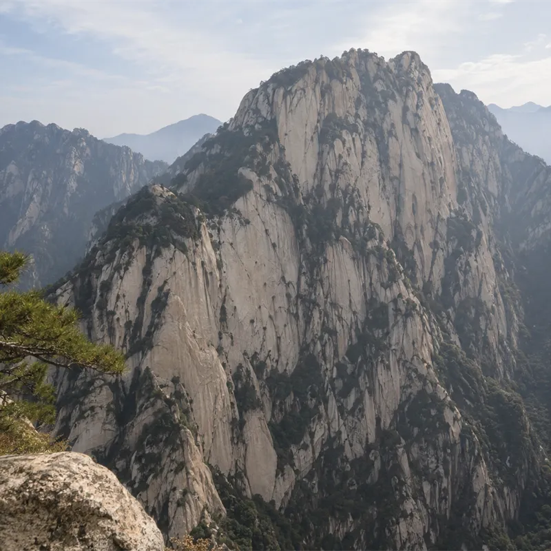 Mount Hua granite cliffs in Shaanxi, China
