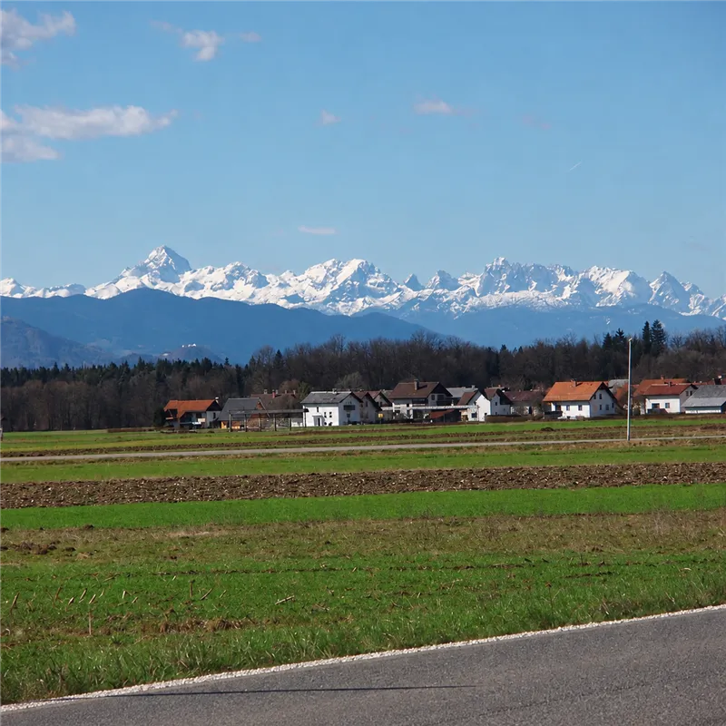 Triglav mountain in the Julian Alps of Slovenia