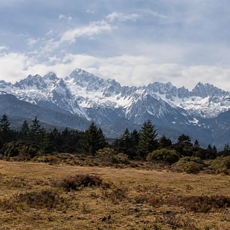 Yulong Snow Mountain in Yunnan, China